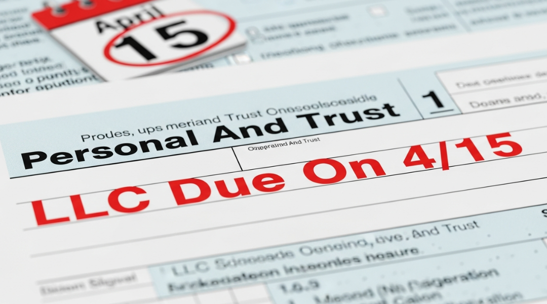 Personal And Trust and LLC Due On 4/15
